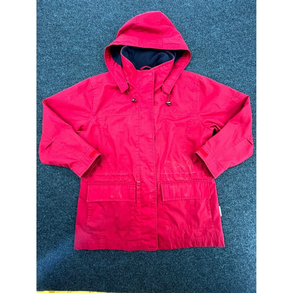 Pacific Trail Jacket Womens Large Red Fleece Lined Insulated Hooded Outdoor Wear